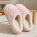 Autumn Winter Furry Slippers For Women Indoor Home Non-Slip Soft Sole Thickened Couples Warm Maternity Cotton Shoes_vogvips.com
