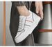 Invisible Inner Height Increase, Black And White Panda Men's Shoes, White Shoes, Men's Sports And Leisure Board Shoes_vogvips.com