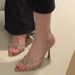 Frch Style Slim Heeled Sandals In Summer 2025, New Pointed Transpart Rhinestone High Heels, Mature Mom Shoes For_vogvips.com