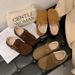 Winter Retro Thick-Soled Heiht-Increasin For Women 2025 Versatile New Slip-On Lazy Shoes With Fleece_vogvips.com