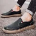Spring Outdoor Oxford Shoes Comfortable Massage Soles Casual Shoes Men's Loafers High Quality Flat Sole Genuine Leather Shoes_vogvips.com