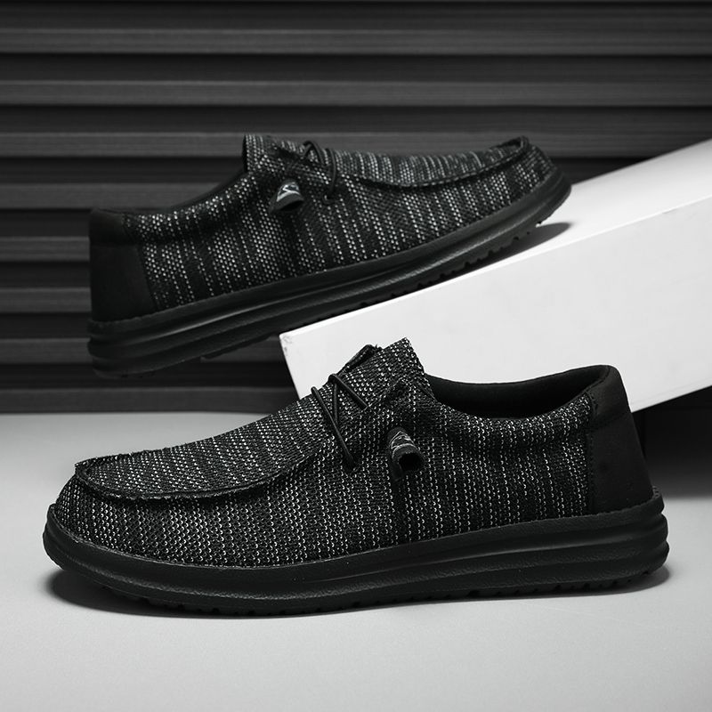 Extra Large Size Fly-woven Breathable Mesh One-pedal Loafers Size 39-47 Suitable For Sports Walking Breathable Casual Shoes Fashion Dress Shoes_vogvips.com