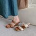 2025 New French Retro Square Toe Chunky Heel Sandals Petite Women, Fashionable One-Strap High Heels For Outdoor Wear_vogvips.com