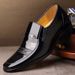 Euro Step REEHEMES Business Small Size Formal Height Increasing 6cm Men's Shiny Leather Wedding Shoes_vogvips.com