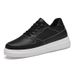 Invisible Inner Heightening Board Shoes Thick-soled Little White Shoes Muffin Shoes Low-top Cowhide Surface Sports Shoes Casual Shoes_vogvips.com