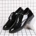 Premium Men's Formal Dress Shoes – Shiny PU Leather Business Oxfords For Young Professionals (Sizes 39-47, Black)_vogvips.com