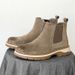 American Slip-On Martin Men's British Style Versatile Zipper Mid-Cut Short Boots_vogvips.com