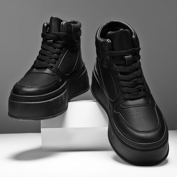 Invisible Height Increasing 10cm 8cm White Sneakers Thick Sole Versatile Casual Board Men's Cos High Top Trendy Shoes_vogvips.com
