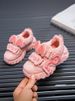 Spring And Autumn Leather Girl Breathable Kids Sneaker_vogvips.com