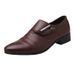 Large Size 48 Business Casual Leather For Men Youth Trendy Pointed Hairstylist Professional Work Men's Shoes_vogvips.com