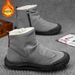 Winter Fleece-Lined High-Top Martin Boots For Men, Men's Work Shoes, Trendy Versatile Thickened Warm Cotton Shoes, Non-S_vogvips.com