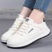 New Spring Versatile White Shoes For Women, High-end Feel, Student Soft Soled Casual Shoes, Sports Thick Soled Board Shoes For Women_vogvips.com