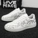 ShoeVault Student Trendy Flat Fashion Versatile Casual White Men's Sports Shoes Air Force One_vogvips.com