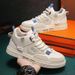 High Top Flat Bottomed Board Versatile, Student Casual Single Trendy Men's Shoes, 2025 Spring And Summer New Items_vogvips.com