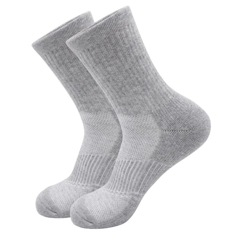 Shoe Accessories Professional Sports Socks Men's Pure Cotton Sweat Absorbent Thickened Terry Wear Resistant Elite Basketball Socks Men's Medium Tube_vogvips.com