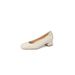 Elegant Pointed Toe For Women Low Block Heel Work Shoes Classic Slip On Office Pumps With Soft Leather Lining_vogvips.com