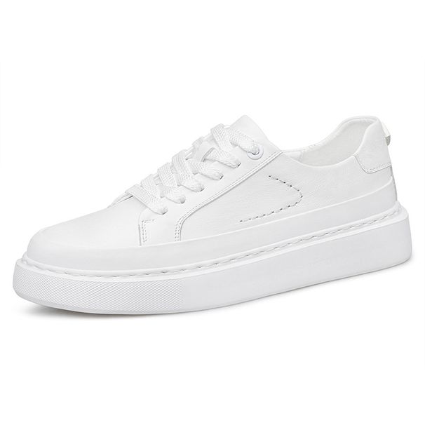 The First Layer Of Cowhide Thick Sole Increases The Height Of Qingchao Brand Board Shoes Couple Leisure Sports Casual Shoes_vogvips.com