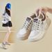 Little White Shoes Female Students Thick-soled Heightening Shoes Casual Shoes Board Shoes Street Shoes_vogvips.com