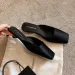 designer Women's Slipper Satin Square Toe Mules Slip On Design Durable Construction For Daily Wear Formal Gatherings_vogvips.com