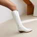 2022 V-Mouth Western Cowboy For Women Heel Pointed Toe Riding Over-the-Knee Long Boots Slimming High Tube_vogvips.com