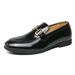 new 2026 Small Bright Autumn New Men's Large British Trendy Metal Buckle Casual Crocodile Leather Shoes_vogvips.com