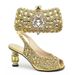 High heel broken diamond round head fish mouth clasp sandals with diamond bag light luxury and elegance_vogvips.com