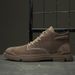 European Warm Series Casual Men's High-top Outdoor Suede Lace-up Round Toe Martin Boots Autumn Winter New Versatile Korean Style Trendy Shoes_vogvips.com