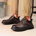 【Top Layer Cowhide】German Camel Dynamic Work Men's Genuine Outdoor Thick Sole Big Head Leather Shoes Men_vogvips.com