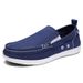 Canvas loafers Spring summer breathable men's casual shoes over feet_vogvips.com