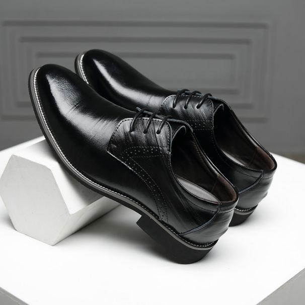 New Classic 45464748 Business Formal Leather Trendy Large Size Pointed Toe Men's Shoes Comfortable_vogvips.com