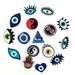 16 Sets Of Cartoon Evil Eyes Shoes Floral Decorative Buckle Personalized DIY Student Garden Shoe Buckle Accessories_vogvips.com