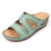 New Flat Women's Slippers Big Size One Word Fish Mouth Pop Slippers_vogvips.com