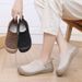 Spring And Autumn New Women's Non-Slip Soft Sole Slip-On Lazy Flat Lightweight Single Casual Breathable Mom Shoes_vogvips.com