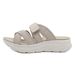 2025 Casual Summer Wedge Sandals Women Solid Color Breathable Round Toe Shoes Slip On Hook Loop Beach Outside Office_vogvips.com