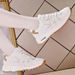 New Spring And Autumn Women's Breathable Mesh Sports Shoes, Korean Style Thick-soled Casual Soft-soled Running Dad Shoes_vogvips.com