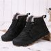 Winter Children's Cotton Shoes Waterproof Plus Velvet Thick Snow Boots Medium And Large Children's Cold Proof High Top Sports Shoes_vogvips.com