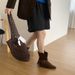 2025 Autumn Winter New Western Internal Height Increase, Tassel Slip-On Mid-Calf Boots With Belt Buckle For Women_vogvips.com