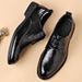 2024 Autumn New Men's Fashion Leather Shoes Men's Business Formal Casual Leather Shoes Hundred Tower Shoes Men_vogvips.com