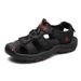 Large Summer New Men's Hollow Breathable Sandals Slippers Outdoor Baotou Beach Dad's Shoes 47_vogvips.com