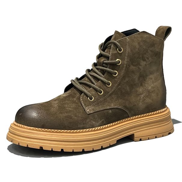 Short Boots Premium Thick-soled Wear-resistant Tooling Boots Men's Retro Martin Boots_vogvips.com