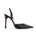 Oval Rhinestone Buckle Closed-Toe Sandals 2023 Spring New European And American Socialite Pointed Toe Stiletto Hollow_vogvips.com