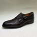 Men's Hairstylist Wedding Pointed Business Casual Leather Shoes With Double Buckles, Monk Shoes, Toe Layer Cowhide_vogvips.com