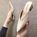 Try-On Shoes High Our Store Spring Summer New Thick Heel Pointed Closed Toe Outdoor Half Slippers Women_vogvips.com