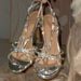 2025 New Sandals Round Rhinestone High Heel Stiletto Strap Sexy Silver French Open Toe Women's Shoes_vogvips.com