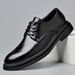 Premium Men's Formal Dress Shoes - Oxford Business Casual Shoes With Rubber Sole For Wedding & Office (Black/Brown)_vogvips.com
