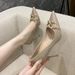 Women's Shoes Women Stilettos Spring Classic Style Elegant Basics Casual Business Wedding Party Fashion Black French Sexy Shallow Mouth Pointed Shoes_vogvips.com