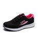 Spring And Autumn Unisex Round Toe Casual Fashion Single Front Lace-up Mesh Breathable Low Heel Sports Women's Shoes_vogvips.com