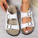 Women's Shoes Large Size Spring And Summer Women's Thick Soled Sandals Simple And Comfortable Atmosphere College Style_vogvips.com