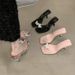 ilver Rhinetone Butterfly Clip Thin Heel Sandal For Women Summer 2025 New Sexy Fahion Veratile Square Toe High_vogvips.com
