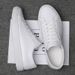 Men's Genuine Leather Casual Sneakers Thick Sole Korean Style Trendy Versatile White Shoes_vogvips.com